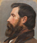 głowy mężczyzny w profilu - Karl Theodor von Piloty — widok dzieła