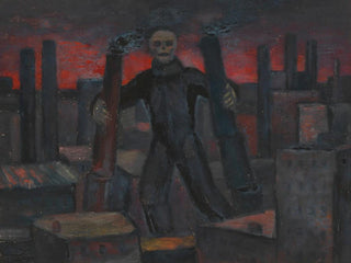 Karl Wiener - Ohne Titel Tod mit rauchenden Schloten.webp