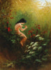 Dziewczyna z kwiatem - Karl Wilhelm Diefenbach — widok dzieła