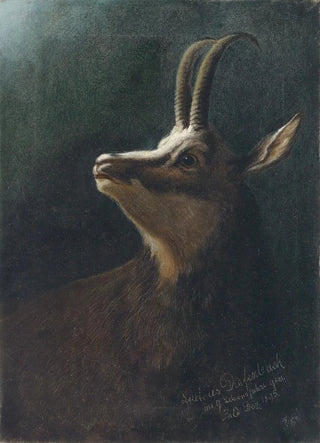 Karl Wilhelm Diefenbach - Kopf einer Gemse.webp