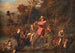 La famille Sywatter traversant une rivière - Karl Wilhelm Friedrich Bauerle — widok dzieła