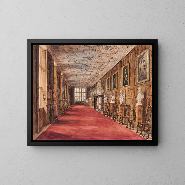 La galerie longue d'Aston Hall - Katherine Muirhead — oprawiony obraz na ścianie