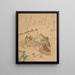 Ormeau - Katsushika Hokusai — oprawiony obraz na ścianie