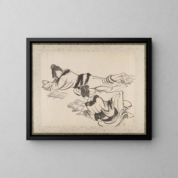 Album szkiców Katsushika Hokusai i jego uczniów Pl27 - Katsushika Hokusai — oprawiony obraz na ścianie
