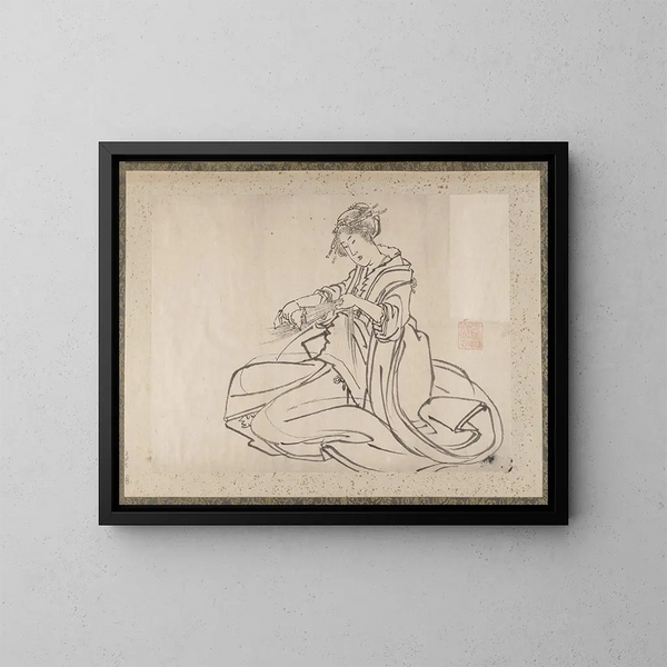 Album szkiców Katsushika Hokusai i jego uczniów Pl28 - Katsushika Hokusai — oprawiony obraz na ścianie