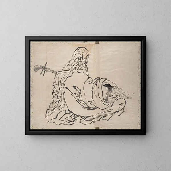 Album szkiców Katsushika Hokusai i jego uczniów Pl55 - Katsushika Hokusai — oprawiony obraz na ścianie