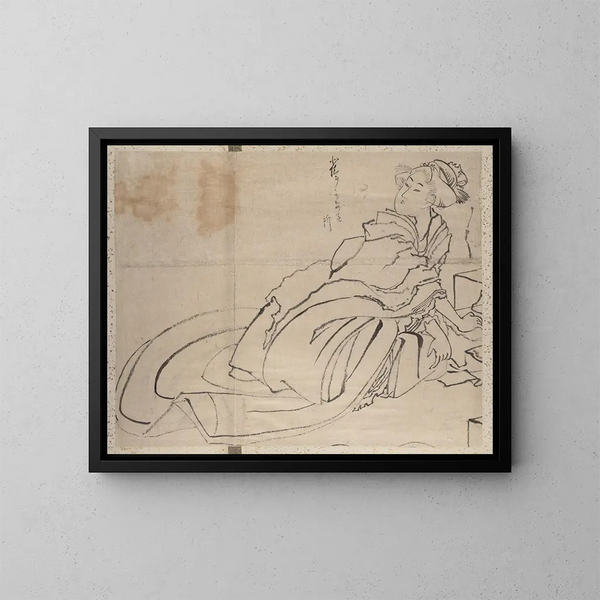 Album szkiców Katsushika Hokusai i jego uczniów Pl56 - Katsushika Hokusai — oprawiony obraz na ścianie
