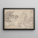 Album z szkicami autorstwa i jego uczniów Pl60 - Katsushika Hokusai — oprawiony obraz na ścianie