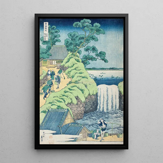 Katsushika Hokusai - Falls of Aoigaoka in the Eastern Capital.webp
