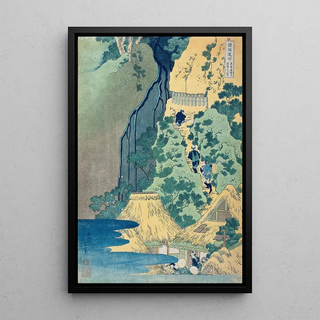 Katsushika Hokusai - Kannon Shrine at Kiyo Falls Sakanoshita Tkaid.webp