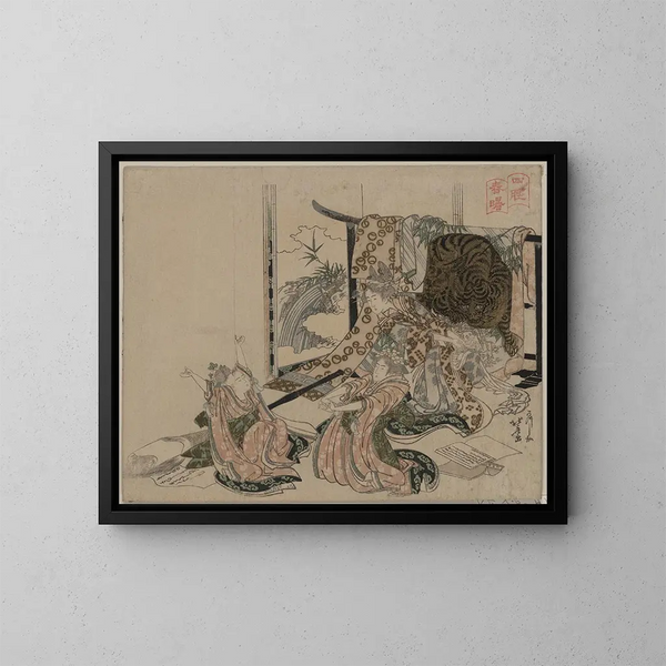 Shisui shinshū - Katsushika Hokusai — oprawiony obraz na ścianie