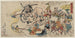 Dke Hyakumanben - Kawanabe Kyōsai — widok dzieła