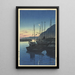 Poranek w Beppu - Kawase Hasui — oprawiony obraz na ścianie