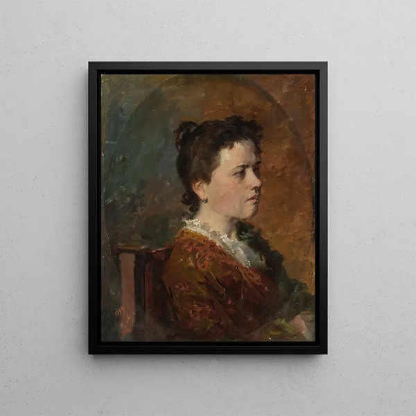 Kazimierz Alchimowicz - Portrait of a young woman study.webp