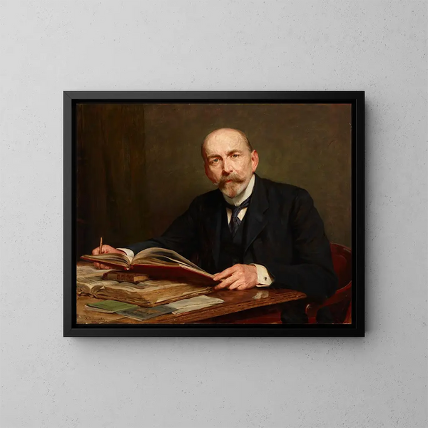 Portret Zdzisława Morawskiego - Kazimierz Pochwalski — oprawiony obraz na ścianie