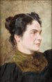 Portret uśmiechniętej damy - Kazimierz Pochwalski — widok dzieła
