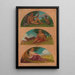 Le Progrès de la civilisation Chasse Élevage Agriculture étude de fresque Capitole d'État Des Moines Iowa - Kenyon Cox — oprawiony obraz na ścianie