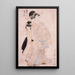 Courtisane Shinowara de Tsuruya kamuro Wakaba et Chieda - Kitagawa Utamaro — oprawiony obraz na ścianie