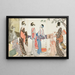 Suszenie i rozciąganie tkaniny - Kitagawa Utamaro — oprawiony obraz na ścianie