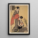 Gebon no zu Obraz klasy niższej - Kitagawa Utamaro — oprawiony obraz na ścianie