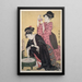 Kingyo Poisson rouge - Kitagawa Utamaro — oprawiony obraz na ścianie