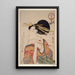 Kiseru o motsu onna Kobieta trzymająca fajkę - Kitagawa Utamaro — oprawiony obraz na ścianie