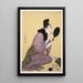 Kuchibeni Peindre les lèvres - Kitagawa Utamaro — oprawiony obraz na ścianie