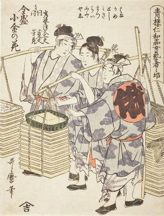 Kitagawa Utamaro - Niwaka Performance Zensei Kogane no Hana.webp