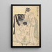 klasy średniej - Kitagawa Utamaro — oprawiony obraz na ścianie