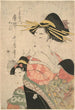 Portret piękności Karakoto w Chjiya - Kitagawa Utamaro — widok dzieła