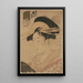 Portret piękności Takigawa w kimono - Kitagawa Utamaro — oprawiony obraz na ścianie