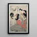 Sankatsu Hanshichi no bosetsu L'amour maternel de Sankatsu et Hanshichi - Kitagawa Utamaro — oprawiony obraz na ścianie