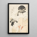 Shinohara z Tsuruya kamuro Wakaba i Chieda - Kitagawa Utamaro — oprawiony obraz na ścianie
