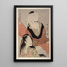 Shinshibari Tendeur de tissu - Kitagawa Utamaro — oprawiony obraz na ścianie
