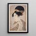 Serwetka Tenugui - Kitagawa Utamaro — oprawiony obraz na ścianie