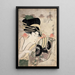 La courtisane Ichikawa z zakładu Matsuba - Kitagawa Utamaro — oprawiony obraz na ścianie