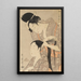 La coiffeuse - Kitagawa Utamaro — oprawiony obraz na ścianie