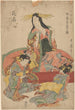 Trzy gejsze - Kitagawa Utamaro — widok dzieła