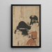 Serwetka Tenuzui - Kitagawa Utamaro — oprawiony obraz na ścianie