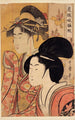 dwóch piękności z bambusem - Kitagawa Utamaro — widok dzieła