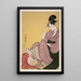 Dziecko wskazujące palcem - Kitagawa Utamaro — oprawiony obraz na ścianie