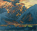 Zell am See nocą - Klemens Brosch — widok dzieła