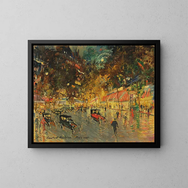 Grands Boulevards Richelieu-Drouot - Konstantin Alexeïewicz Korowin — oprawiony obraz na ścianie