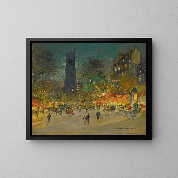 La tour Saint-Jacques - Konstantin Alexeïevitch Korovine — oprawiony obraz na ścianie