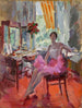 Portret baleriny Very Trefilova - Konstantin Aleksiejewicz Korowin — widok dzieła