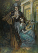 Puszkin i muza - Konstantin Aleksiejewicz Korowin — widok dzieła