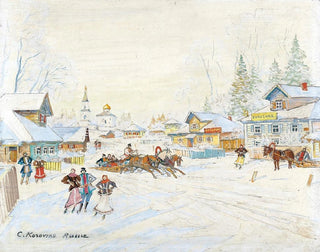 Konstantin Alexeevich Korovin - Winter Landscape.webp