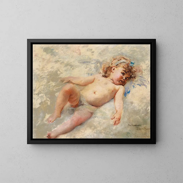 Cherubin - Konstantin Egorovich Makovsky — oprawiony obraz na ścianie