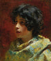 Portret młodej dziewczyny - Konstantin Egorovich Makowski — widok dzieła