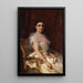 Portret eleganckiej z wachlarzem - Konstantin Egorovich Makovsky — oprawiony obraz na ścianie